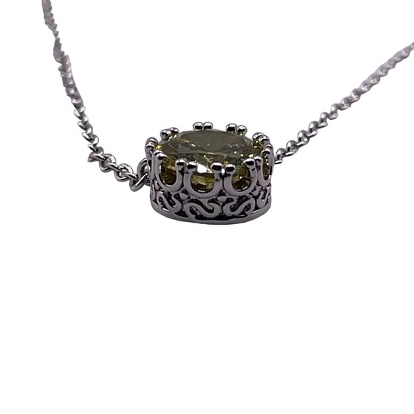 Yalong crown necklace with yellow stone NIB - Picture 3 of 4